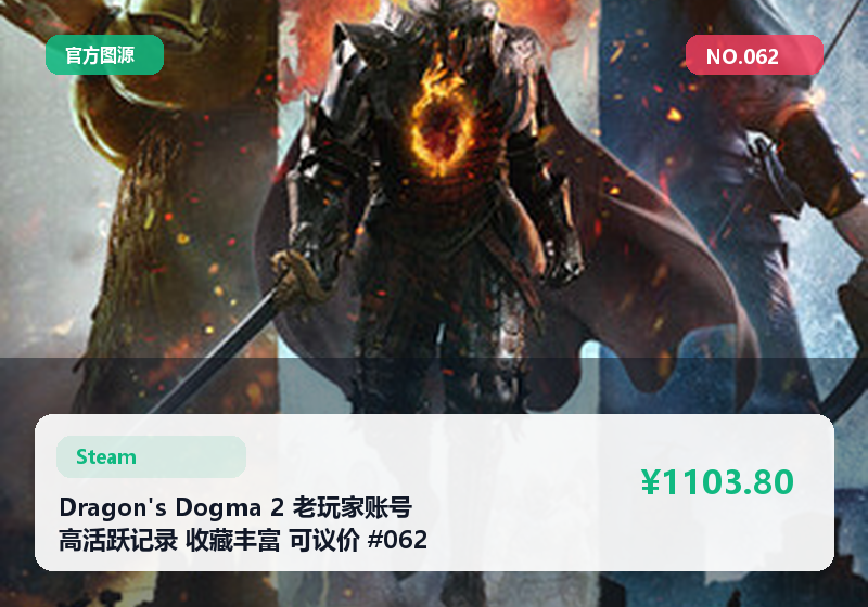 Dragon's Dogma 2 老玩家账号 高活跃记录 收藏丰富 可议价 #062